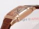 Super Clone Cartier Santos Dumont Skeleton Rose Gold Brown Band Micro Rotor (8)_th.jpg